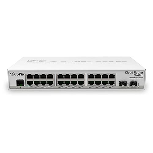 Mikrotik CRS326-24G-2S+IN network switch Managed Gigabit Ethernet (10/100/1000) Power over Ethernet (PoE) White von MikroTik