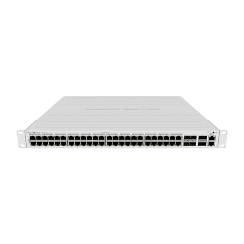 Mikrotik CRS354-48P-4S+2Q+RM network switch L3 Gigabit Ethernet (10/100/1000) Power over Ethernet (PoE) 1U von MikroTik