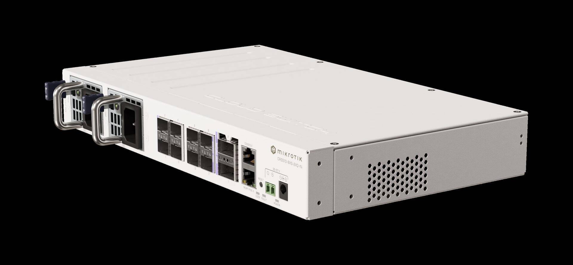 Mikrotik CRS510-8XS-2XQ-IN Netzwerk-Switch L3 Fast Ethernet (10/100) Power over Ethernet (PoE) Weiß (CRS510-8XS-2XQ-IN) von MikroTik