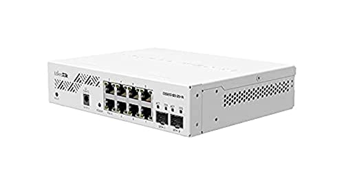 Mikrotik CSS610-8G-2S+in Gigabit Ethernet Netzwerk-Switch (10/100/1000) Ethernet-Verbindung, unterstützt Stromversorgung über diesen Port (PoE) Weiß von MikroTik