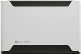 Mikrotik D53G-5HacD2HnD-TC&FG621-EA. WLAN-Band: Dual-Band (2,4 GHz/5 GHz), Top WLAN-Standard: Wi-Fi 5 (802.11ac), WLAN Datentransferrate (max.): 867 Mbit/s. Schnittstellentyp Ethernet-LAN: Gigabit Ethernet, Ethernet LAN Datentransferraten: 10,100,1000 Mbit/s. Mobilfunknetzgenerierung: 4G, 4G-Standard: LTE-TDD & LTE-FDD, unterstützte 4G-Bandbreiten: 700,800,850,900,1800,2100,2300,2500,2600 MHz. Produkttyp: Desktop-/Pol-Router, Produktfarbe: Schwarz, Grau, Internationale Schutzart (IP-Code): IP20. Antennen-Design: Intern (D53G-5HACD2HND-TC&FG621-EA) von MikroTik