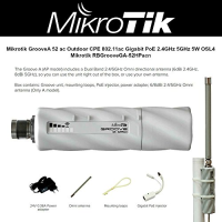 Mikrotik GrooveA 52 ac Energie Über Ethernet (PoE) Unterstützung Weiß WLAN Access Point (RBGrooveGA-52HPacn) von MikroTik