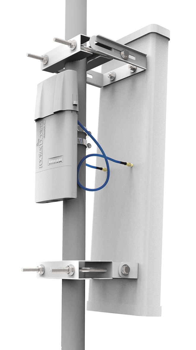 Mikrotik NetBox 5. Netzstandard: IEEE 802.11a,IEEE 802.11ac,IEEE 802.11n, Ethernet LAN Datentransferraten: 10,100,1000 Mbit/s, RAM-Speicher: 128 MB. WAN Port: WLAN, Ethernet (RJ-45). Stromverbrauch (max.): 12 W, Ausgangsspannung: 30 V. Produktfarbe: Weiß, LED-Anzeigen: Status. Kompatible Betriebssysteme: RouterOS (10128) von MikroTik