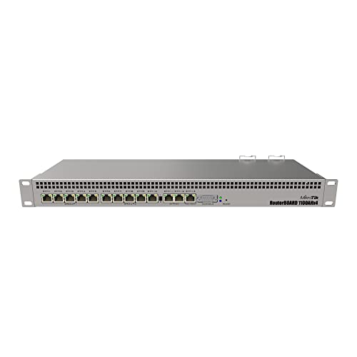 Mikrotik RB1100AHx4 Router (Gigabit Ethernet, 10/100/1000Base-T(X), 10,100,1000 Mbit/s, 7,5 GBit/s, Annapurna Labs Alpine AL21400, 1400 MHz) von MikroTik