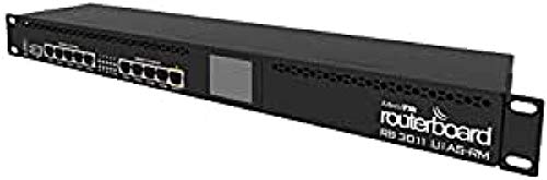 Mikrotik RB3011UIAS-RM verkabelter Router Ethernet-Anschluss LAN schwarz von MikroTik