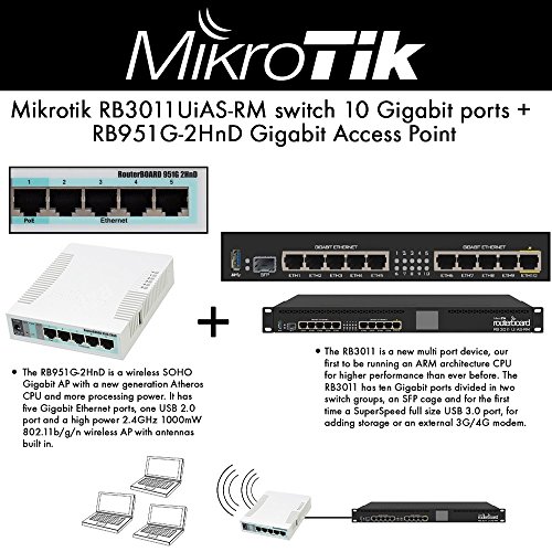 Mikrotik RB3011UiAS-RM 1U 10xGbit 1SFP Router von MikroTik