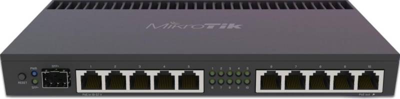 Mikrotik RB4011IGS+RM Kabelrouter Gigabit Ethernet Schwarz (MT RB4011iGS+RM) von MikroTik