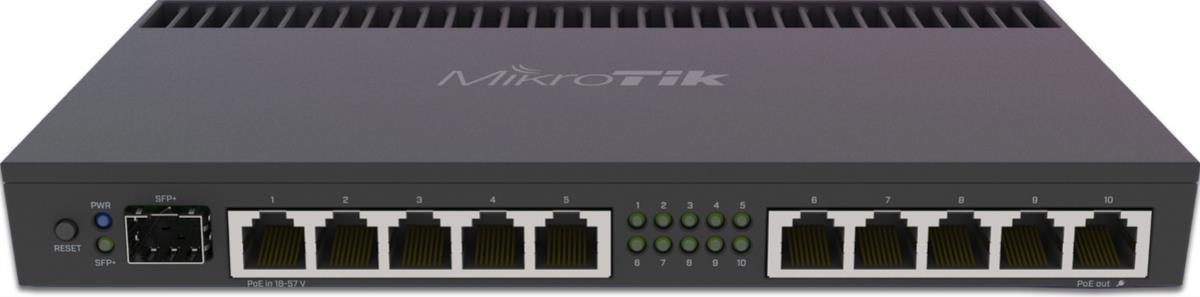 Mikrotik RB4011IGS+RM Kabelrouter Gigabit Ethernet Schwarz (MT RB4011iGS+RM) von MikroTik