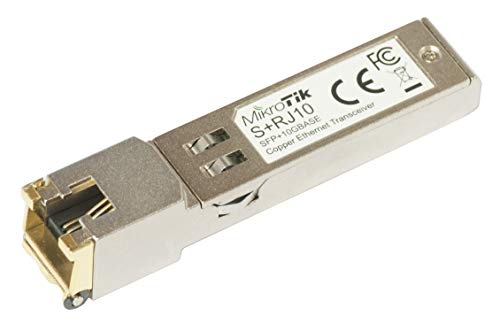Mikrotik S+RJ10 Netzwerk-Transceiver-Modul 10000 Mbit/s SFP+ – Netzwerk-Transmittermodule (10000 Mbit/s, SFP+, SFP+, Metall, 1 Stück) von MikroTik