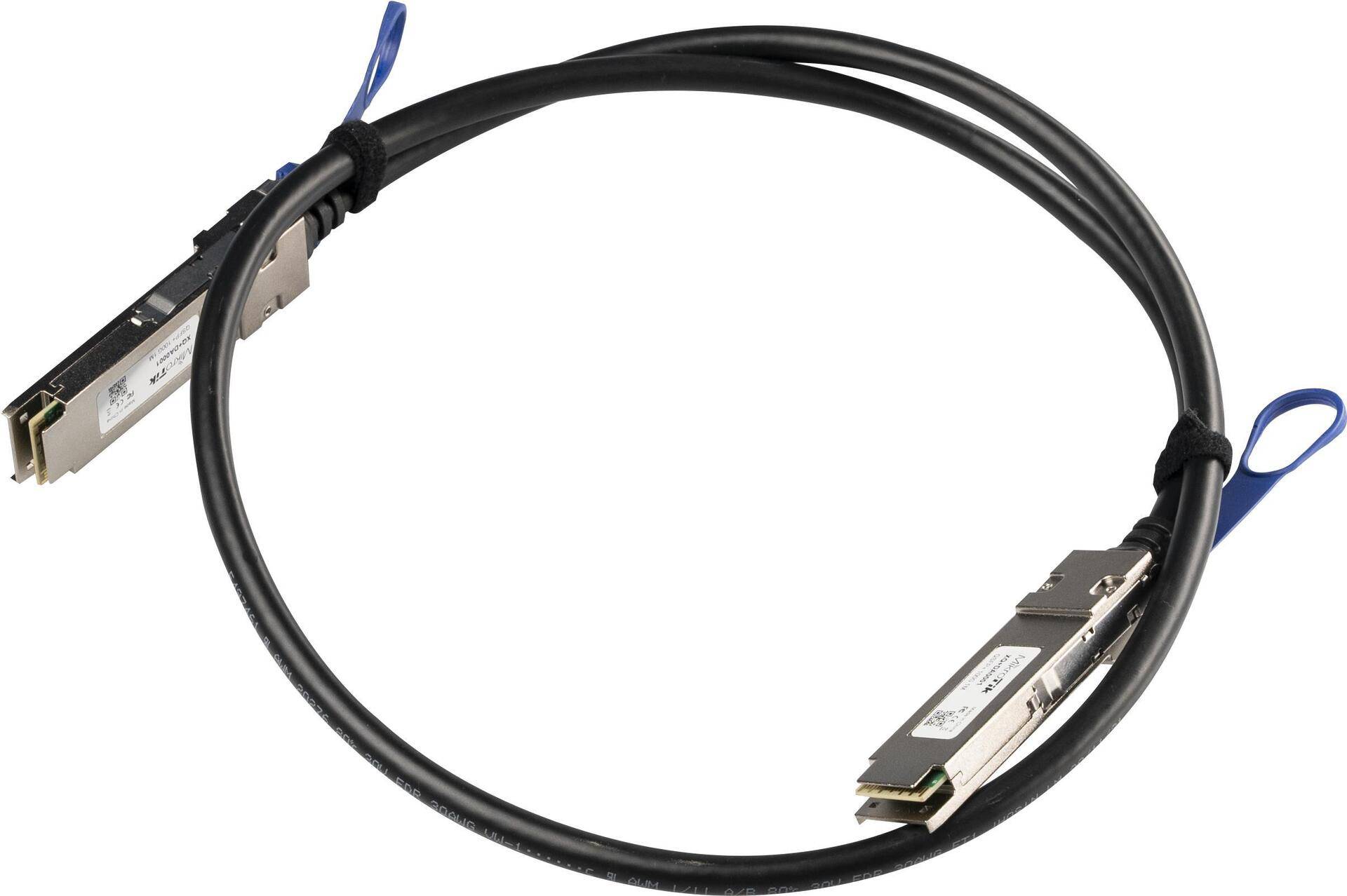 MikroTik - 100GBase Direktanschlusskabel - QSFP28 (M) zu SFP28 (M) - 1,0m - für Cloud Core Router CCR2216-1G-12XS-2XQ (XQ+DA0001) von MikroTik
