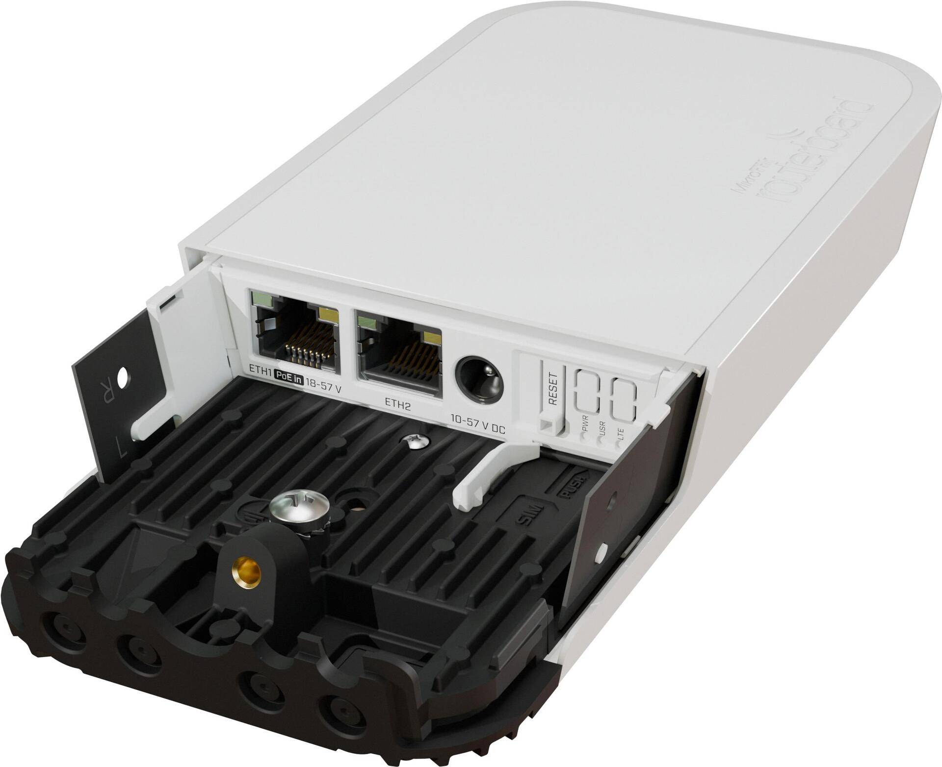 Mikrotik wAP ac LTE kit (2024) 300 Mbit/s Schwarz - Weiß Power over Ethernet (PoE) (WAPGR-5HACD2HND&EC200A-EU) von MikroTik