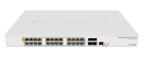 Mikrotik CRS328-24P-4S+RM - CRS328-24P-4S+RM Netzwerk-Switch gemanaged L2/L3 Gigabit Ethernet (10/100/1000) WeiÃ von Mikrotik