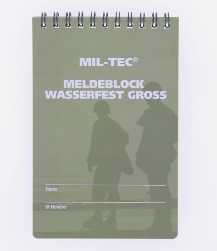 Miltec Notizblock, wasserfest, groß von Mil-Tec