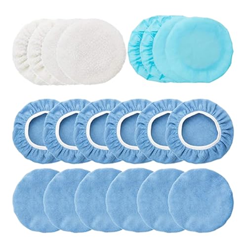 Milageto 20x Polierpads für Autos mit elastischen Halterungen, 5 to 6 Inch von Milageto