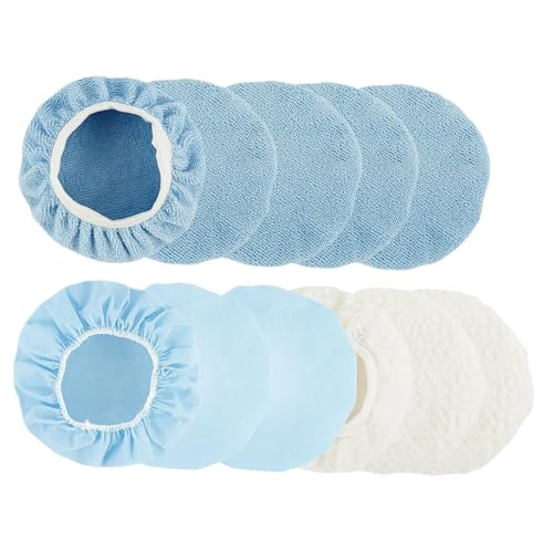 Milageto 20x Polierpads für Autos mit elastischen Halterungen, 9 to 10 Inch von Milageto