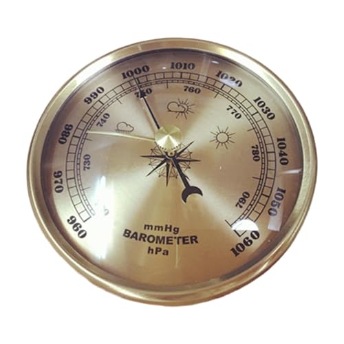 Milageto Mechanisches, Druckmessgerät, dekorativ, präzise 9 cm, Aneroid-, Wetterstation für Zuhause, Büro, Bepflanzung, Boot Milageto Mechanisches, Druckmessgerät, dekorativ, präzise 9 cm, Aneroid-, Wetterstation für Zuhause, Büro, Bepflanzung, Boot von Milageto