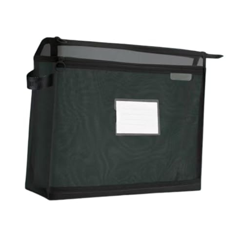 Milageto Mesh -Datei Ordner Test Papierspeicherbeutel Handtasche tragbare Doppelschicht -Reißverschlussbeutel -Quittungspapierhalter für Formulare von Milageto