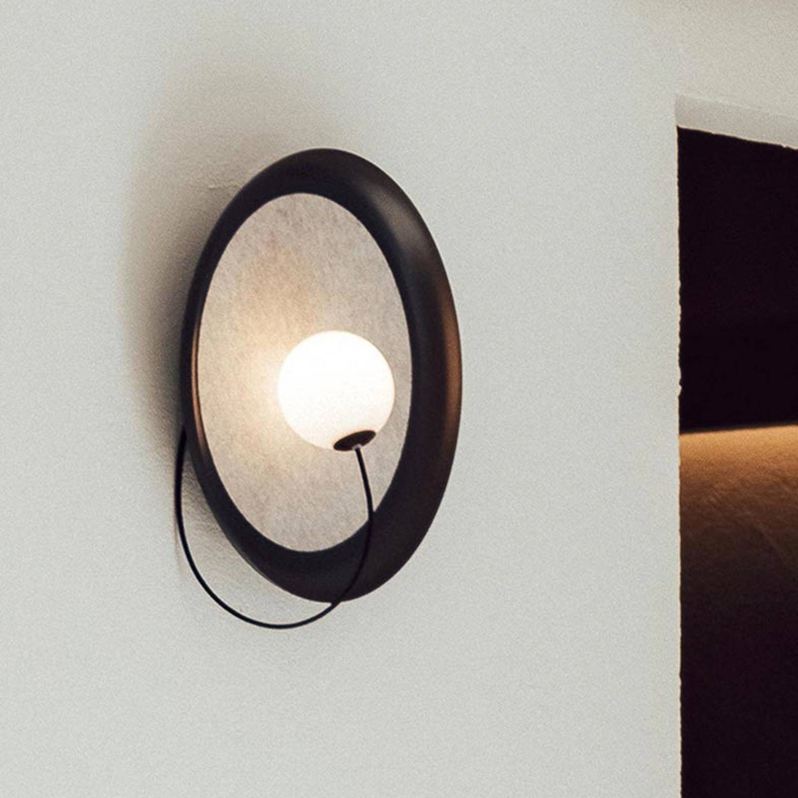 Milan Wire Wandleuchte Ø 38 cm anthrazit Milan Wire Wandleuchte Ø 38 cm anthrazit von Milan Iluminación