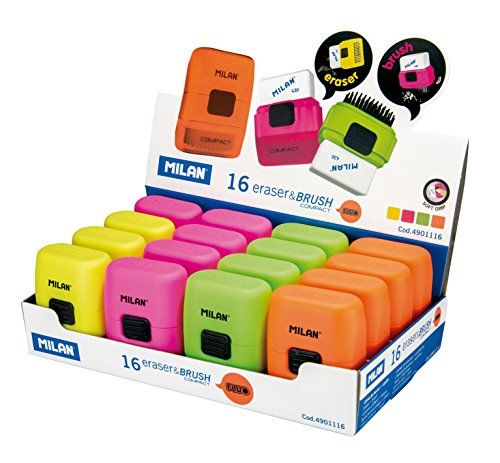 Expositor 16 Eraser&brush Compact Fluo Expositor 16 Eraser&brush Compact Fluo von MILAN