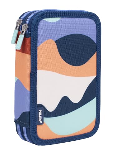 MILAN® Federmäppchen mit 2 Etagen, Serie The Fun, Blau von MILAN
