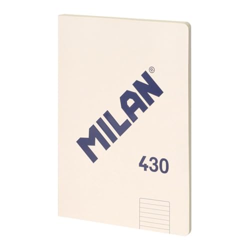 MILAN® Notizbuch geleimt, liniert, 48 Blatt A4, Serie 1918, beige von Milan