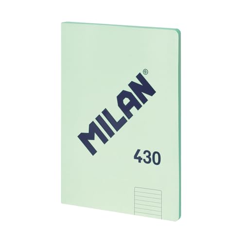 MILAN® Notizbuch geleimt, liniert, 48 Blatt A4, Serie 1918, grün von Milan