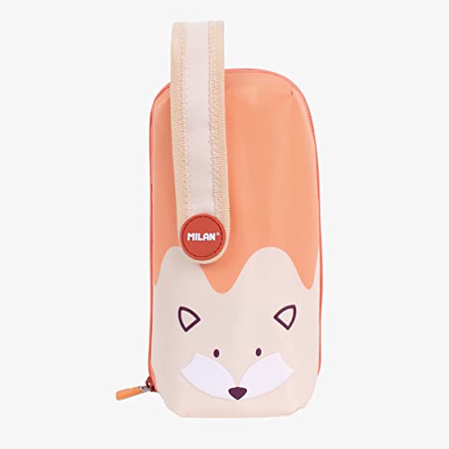 MILAN® Set 4 Federmäppchen mit Spezial-Serie Fun Animals orange von MILAN