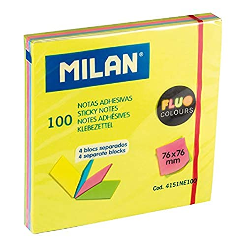 MILAN Block 100 Haftnotizen, 4 Blöcke, 76 x 76 mm MILAN Block 100 Haftnotizen, 4 Blöcke, 76 x 76 mm von MILAN