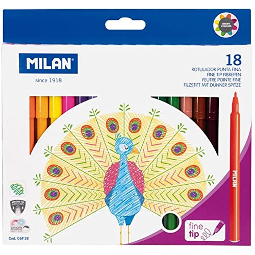 MILAN Schachtel mit 18 Finelinern. von Milan