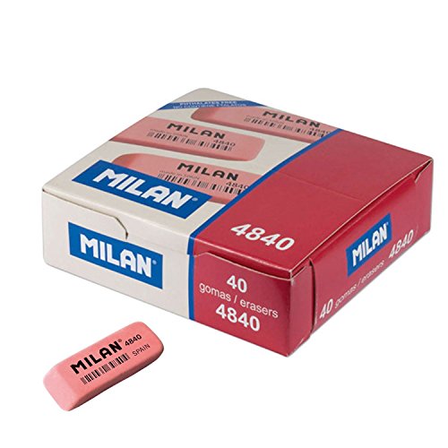 Milan – Box von 40 Radiergummi Krume Brot flexibel Schulschreib 4840 von Milan