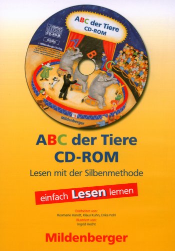 ABC der Tiere. Leseheft Lesen in Silben, Druckschrift, 1 CD-ROM Einzellizenz von Mildenberger Verlag