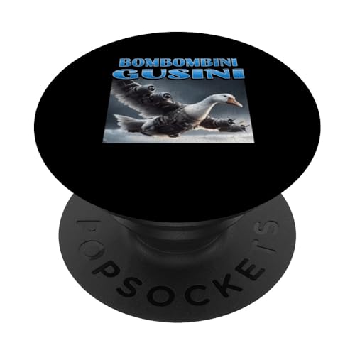 Bombombini Gusini Lustige italienische Brainrot Meme Grafik PopSockets Klebender PopGrip von MildlyPerturbed