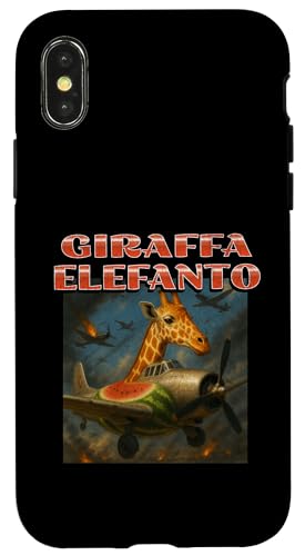 Giraffa Meloniera Lustige italienische Gehirnrot Meme Grafik Hülle für iPhone X/XS Giraffa Meloniera Lustige italienische Gehirnrot Meme Grafik Hülle für iPhone X/XS von MildlyPerturbed