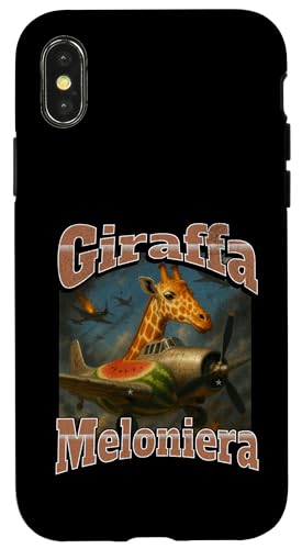 Giraffa Meloniera Lustige italienische Gehirnrot Meme Grafik Hülle für iPhone X/XS Giraffa Meloniera Lustige italienische Gehirnrot Meme Grafik Hülle für iPhone X/XS von MildlyPerturbed