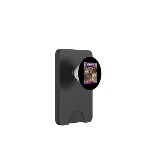 Hemorrhoid Conqueror Lustige Katze Meme Bootleg Grafik PopSockets PopWallet für MagSafe Hemorrhoid Conqueror Lustige Katze Meme Bootleg Grafik PopSockets PopWallet für MagSafe von MildlyPerturbed