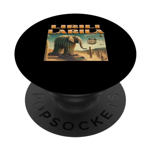 Lirili Larila Lustiges italienisches Gehirnrot-Meme-Grafik PopSockets Klebender PopGrip von MildlyPerturbed