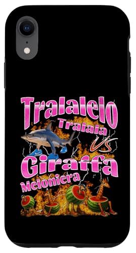 Tralalelo VS Giraffa Lustige italienische Brainrot-Meme-Grafik Hülle für iPhone XR Tralalelo VS Giraffa Lustige italienische Brainrot-Meme-Grafik Hülle für iPhone XR von MildlyPerturbed