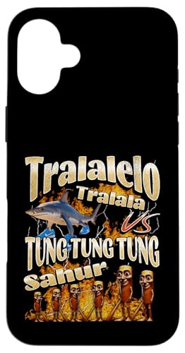 Tralalelo VS Tung Sahur Lustiges italienisches Gehirnrot Meme Grafik Hülle für iPhone 16 Plus Tralalelo VS Tung Sahur Lustiges italienisches Gehirnrot Meme Grafik Hülle für iPhone 16 Plus von MildlyPerturbed