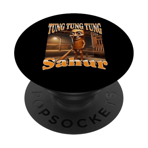 Tung Tung Sahur Lustige italienische Brainrot-Meme-Grafik PopSockets Klebender PopGrip von MildlyPerturbed