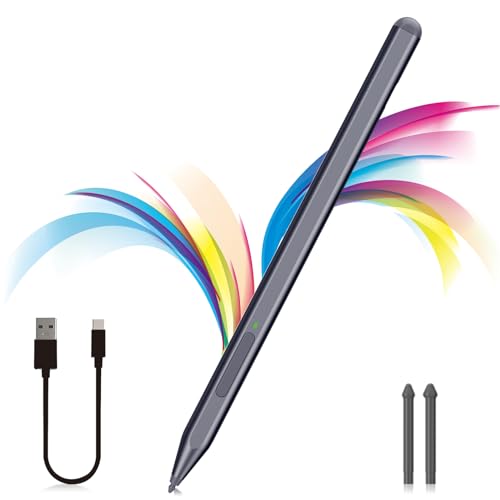 Milikilo Eingabestift für Microsoft Surface Pro11/10/9/8/X/7+/6/5/4/3/Surface 3, Surface Go 3/2/1, Surface Laptop/Studio/Book 4/3/2/1 mit Radiergummi-Seitentaste, Handflächenablehnung von Milikilo