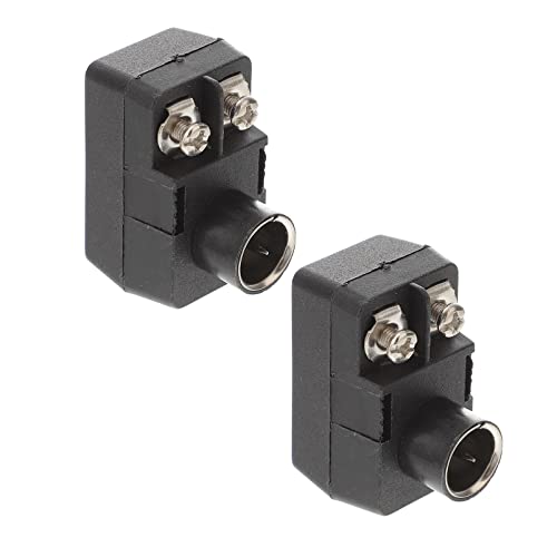 Milisten 4 Stück Adapter Fernsehantenne 300-75 Ohm Tv- 75-300 Ohm Kabelanschluss Off-air-tv-antenne 75-300 Ohm Anpassung Aufsteckbares F-typ-balun Fm Plastik Ausgleicher von Milisten