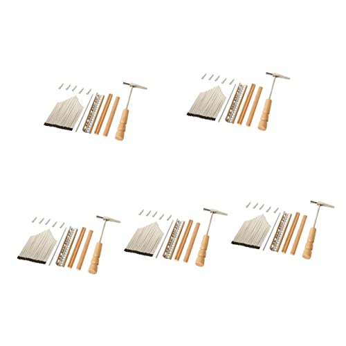 5 Sätze 17 Kalimba-splitter Daumen Klavier Diy Set Diy Kalimba Zubehörset Fingerklavier Bausatz Selber Machen Kalimba-bausatz Selber Machen Stimmen Holz Schlüssel Brücke von Milisten