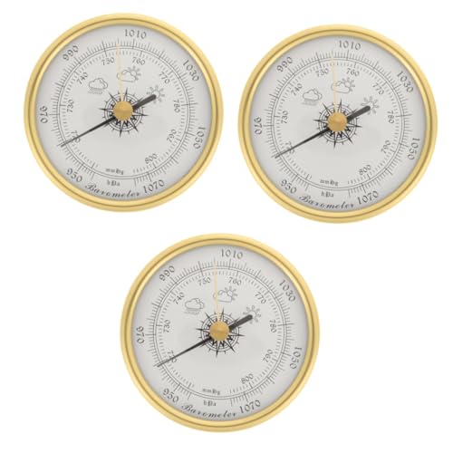 MILISTEN 3 Stück Barometer druckluftmanometer wetterstationen mit außensensor Werkzeug drinnen wandmontierte Temperaturanzeige hängende Temperaturanzeige Aluminium-Magnesium-Legierung MILISTEN 3 Stück Barometer druckluftmanometer wetterstationen mit außensensor Werkzeug drinnen wandmontierte Temperaturanzeige hängende Temperaturanzeige Aluminium-Magnesium-Legierung von Milisten
