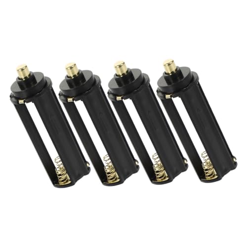 MILISTEN 4 Stück Zubehör für Batteriekästen Batteriefach für 3 AAA-Taschenlampen Einfaches Gehäuse für die Batterie AAA Batteriehalter Zubehör für Taschenlampen Batteriebehälter Abs Schwarz von Milisten