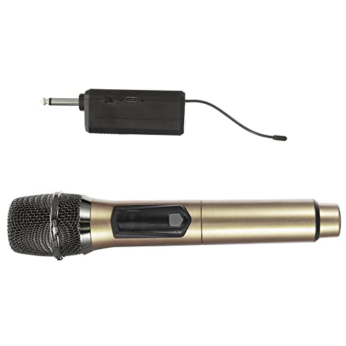Milisten 1 Set Empfänger Handheld mit Mikrofon Hochzeit für Musik Tragbares Gesang Karaoke schnurloses Mikrofon Professionell Wireless von Milisten