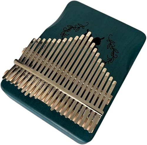 Milisten 1 Set Kalimba Daumenklavier mit 21 Tasten, Fingerklavier aus Holz, Mbira Fingerklavier tragbares Musikinstrument für Anfänger Kinder Erwachsene Geschenke blau von Milisten