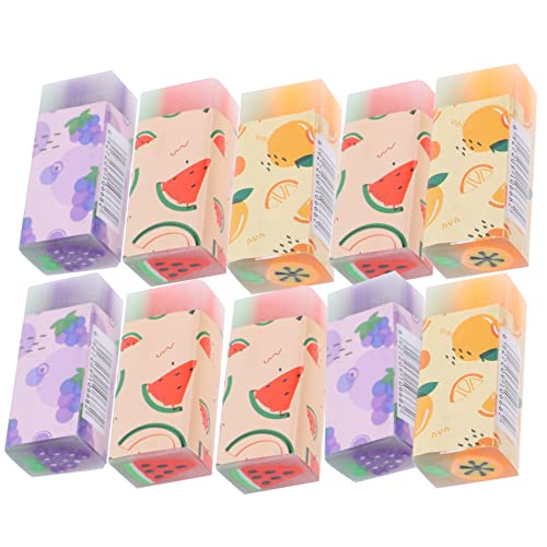 Milisten 12Stücke Teiliges Radiergummis Fruchtform Süße Kawaii Radiergummis Aus Langlebigem Für Zeichnen Und Schreiben Schule Und Zuhause Mit Kreativem Design von Milisten