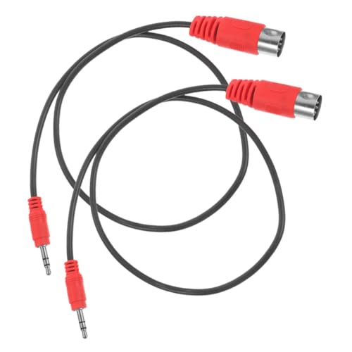 Milisten 2 Stück Audio-Adapterkabel Auto-Audiokabel Draht Gitarrenkabel Aux-Kabel soundkarte schallplattenspieler Grad-Winkelsteckerkabel 3,5 mm auf 5-poliges Midi-Kabel Minikabel Gummi rot Milisten 2 Stück Audio-Adapterkabel Auto-Audiokabel Draht Gitarrenkabel Aux-Kabel soundkarte schallplattenspieler Grad-Winkelsteckerkabel 3,5 mm auf 5-poliges Midi-Kabel Minikabel Gummi rot von Milisten