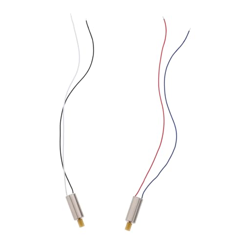 Milisten 2 Stück Fernbedienungs -Drohnen -Motorradzubehör Drohnen Zubehör Elektromotoren Mini Flugzeug bürstenlos UAV-Teile Quadcopter-Motor Plastik Silver von Milisten