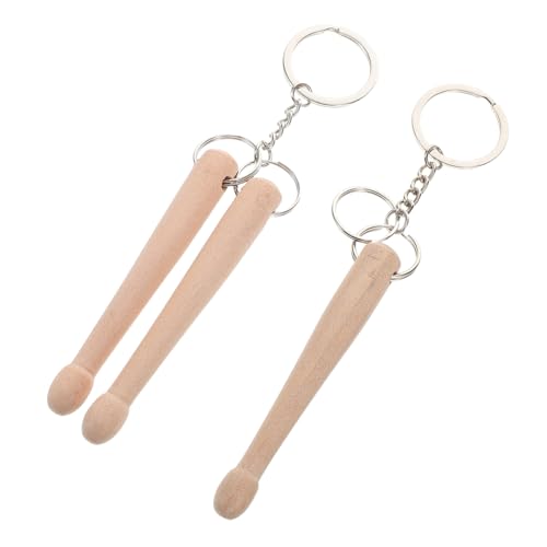 Milisten 2 Stück Mini Trommelstock Schlüsselanhänger Trommelstöcke Musik Charm Schlüsselanhänger Trommelstöcke Trommelstockhalter Reise Trommelstöcke Schlägel Percussion Stöcke von Milisten